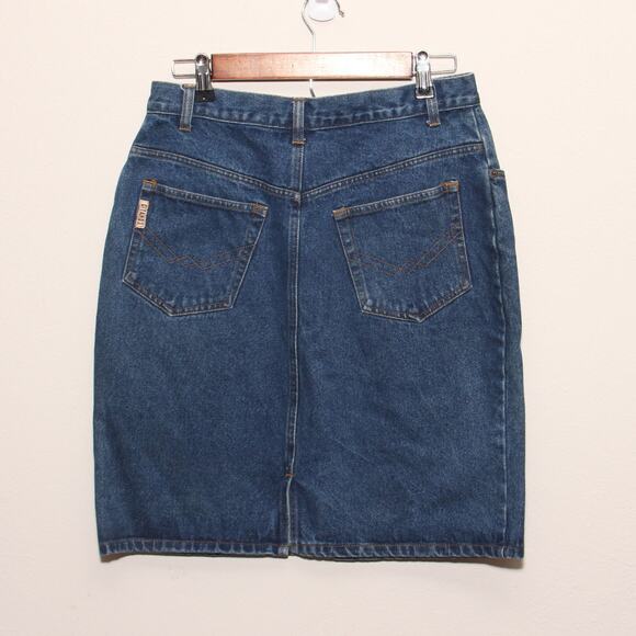 Vintage Gitano Denim Jean Pencil Skirt Size 13/14 100% cotton - Picture 2 of 8